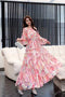 Long Sleeves Floral Maxi Dress